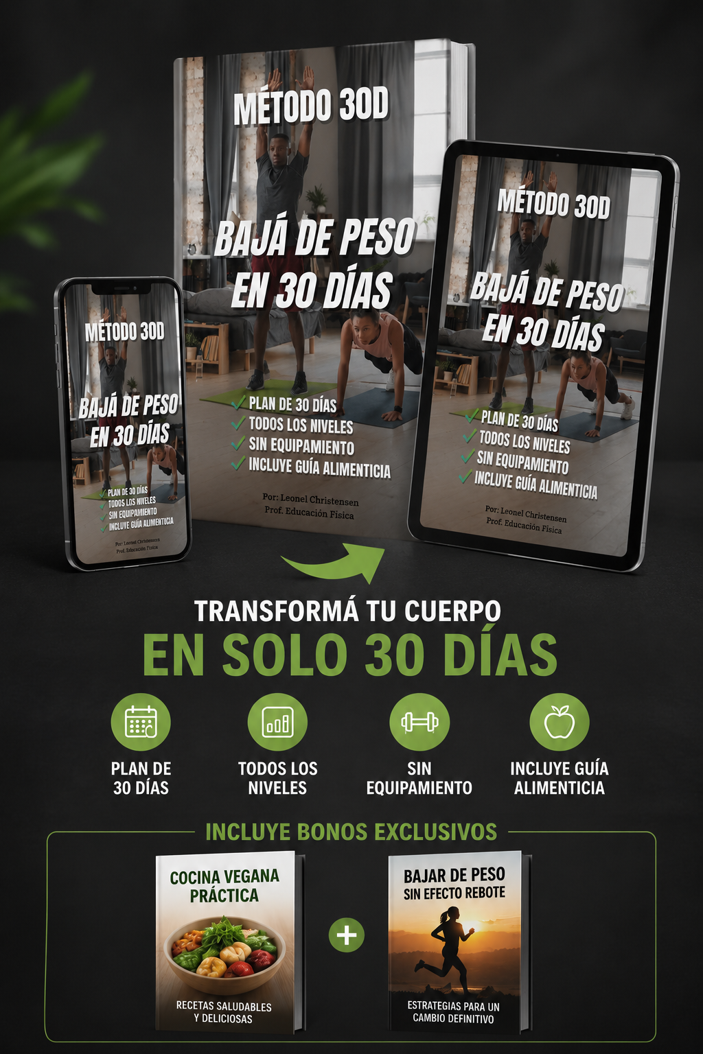 Método 30D: Bajá de peso en 30 días sin gimnasio